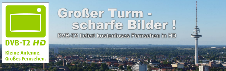 DVBT2 Empfang in Bremen